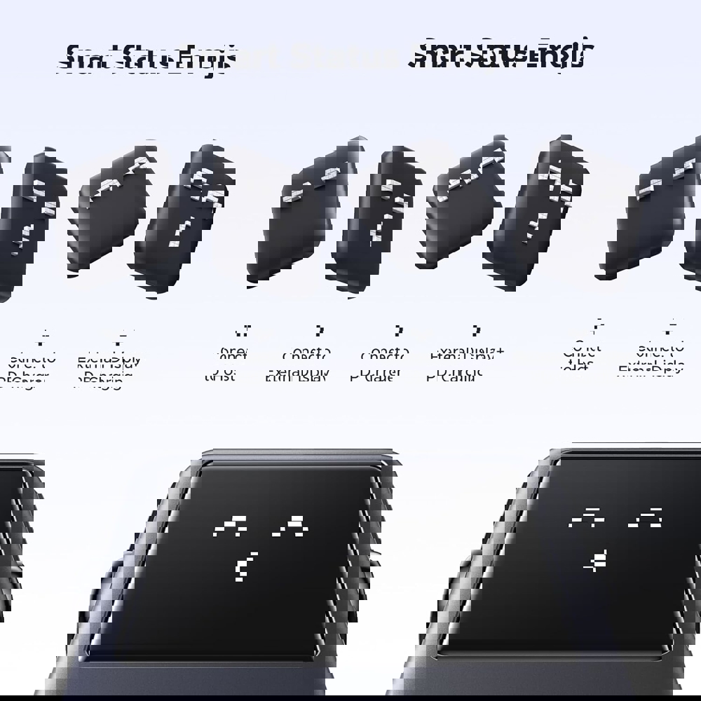USB-C ჰაბი UGREEN CM888	(35998) Groovy Robot, 6-in-1, HDMI, USB-A, Type-C, HUB, Space Gray