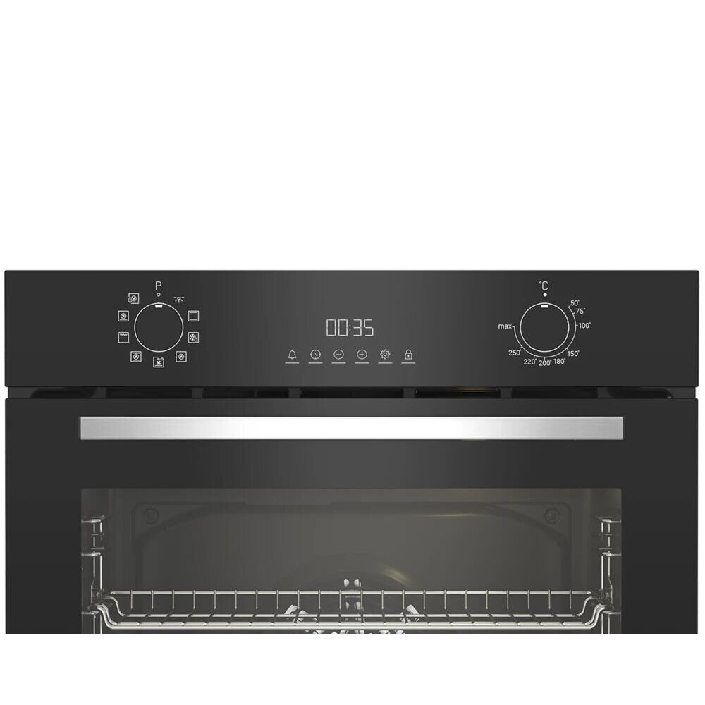 ჩასაშენებელი ელექტრო ღუმელი Indesit IFE 4841 J BL, 3300W, 72L, Built-In Electric Oven, Black