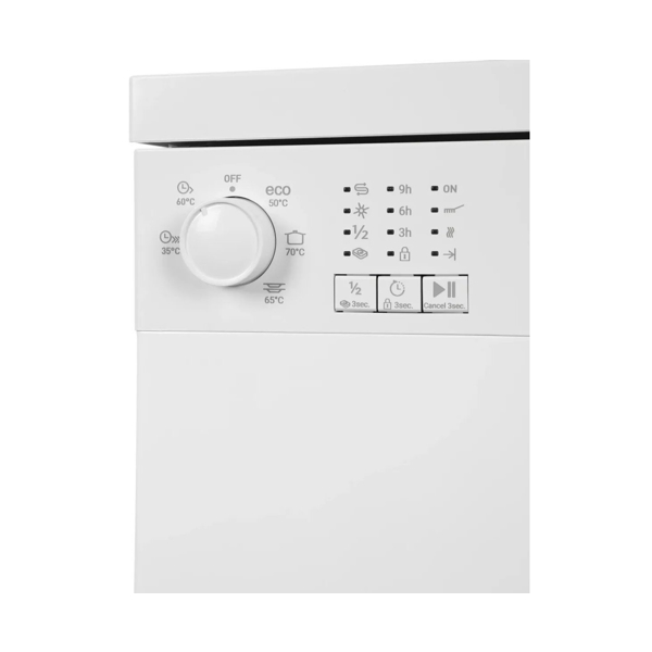 ჭურჭლის სარეცხი მანქანა Indesit DF 3A59 S, A, 49Dba, Dishwasher, White