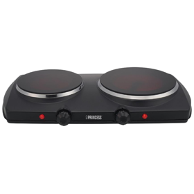 Electric Double Ceramic Hot Plate Princess 303021, Black