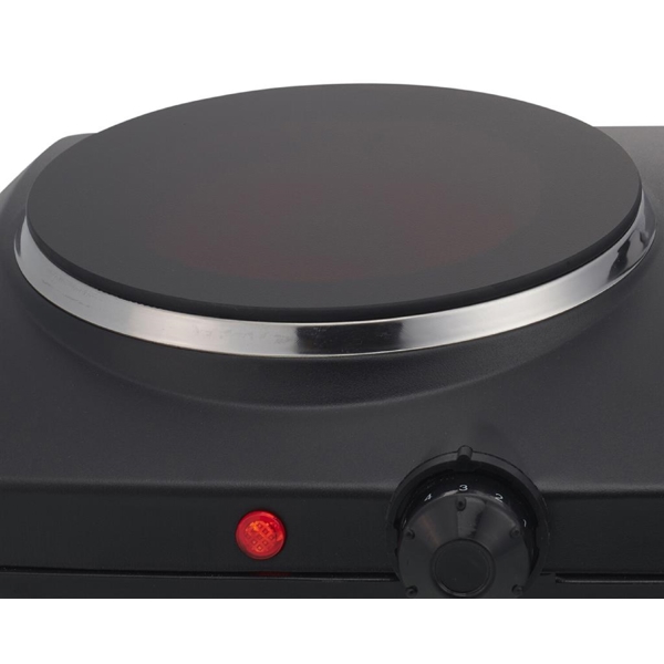 Electric Double Ceramic Hot Plate Princess 303021, Black
