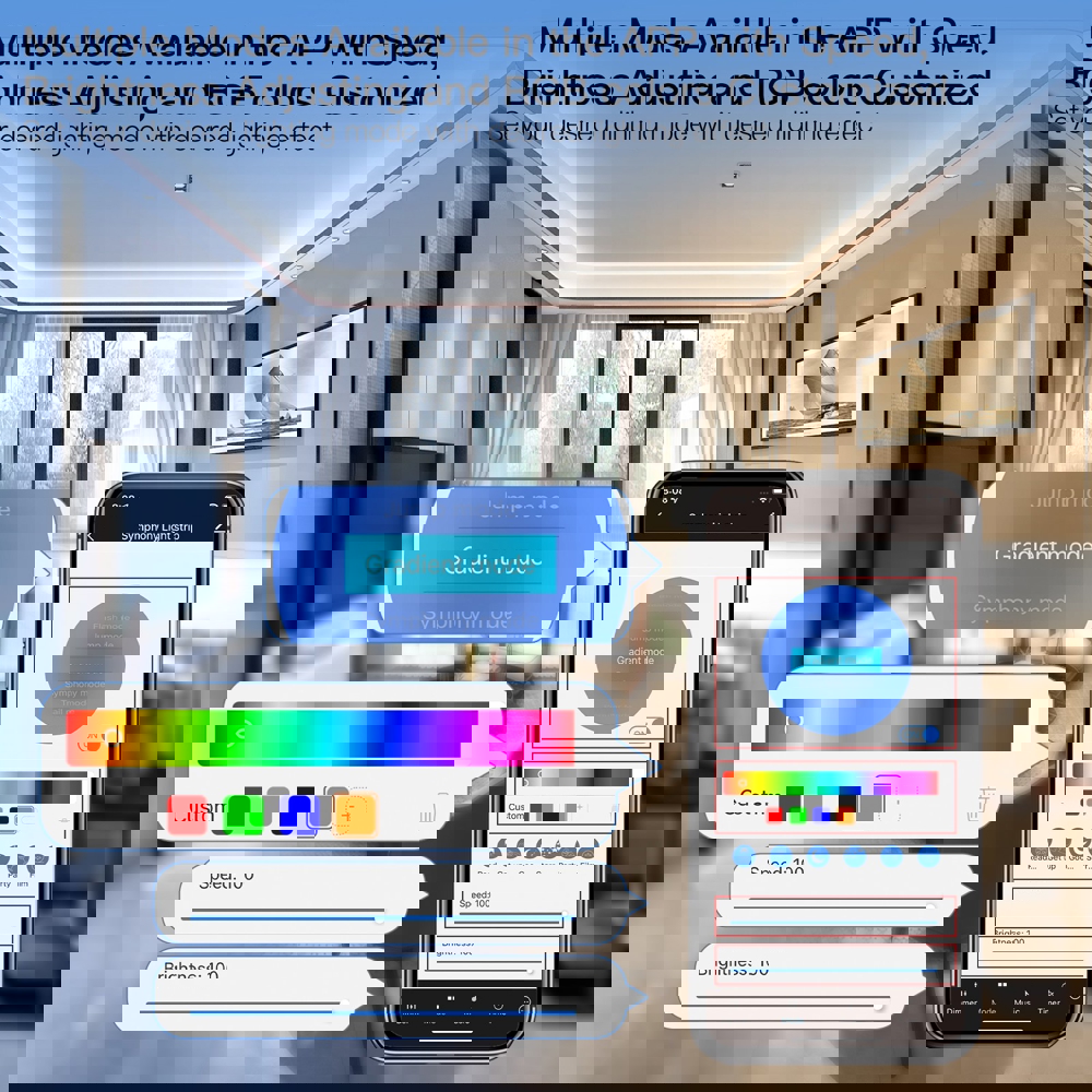 ჭკვიანი ლედ განათება Moes WLS-TD-RGB-EU-PM5MMS, 5M, Smart Led Strip Kit, White