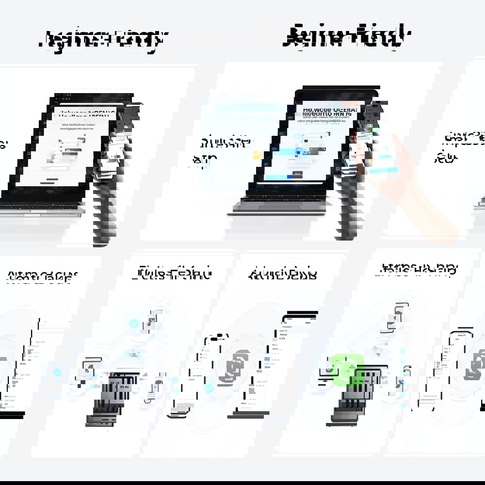 Storage system UGREEN NASync DXP4800 (25372B) Intel N100, 8GB, Diskless, RJ45, USB, Type-C, HDMI, Space Gray