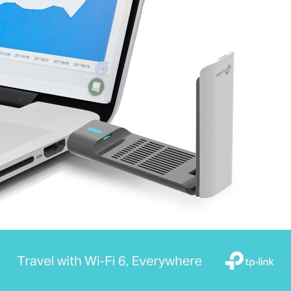 High Gain Wireless USB Adapter TP-Link Archer TX50UH AX3000, Gray