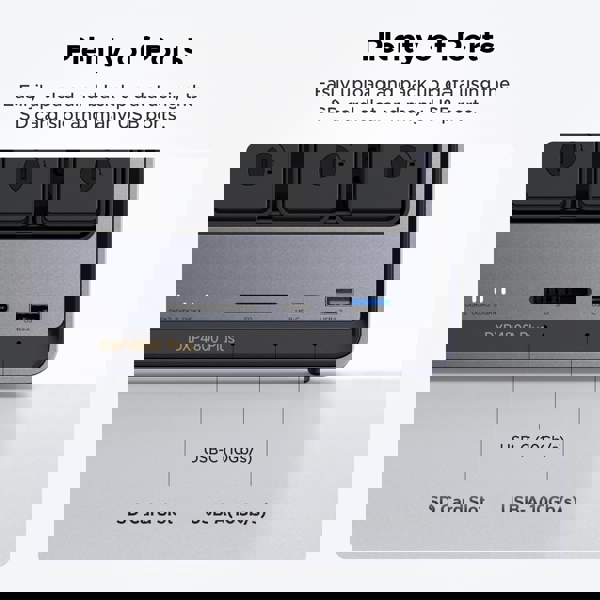 Storage system UGREEN NASync DXP4800 Plus (35261) Intel Gold 8505, 8GB, Diskless, RJ45, USB, Type-C, HDMI, Space Gray
