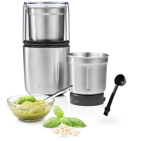 Multi Chopper and Grinder Princess 221040, 200W, 0.19L, Silver