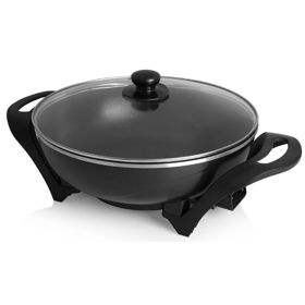 Electric Wok Tristar PZ-9130, 1500W, 4.5L, Black