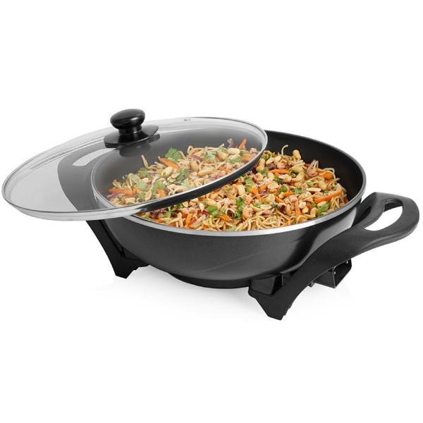 Electric Wok Tristar PZ-9130, 1500W, 4.5L, Black