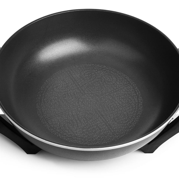 Electric Wok Tristar PZ-9130, 1500W, 4.5L, Black