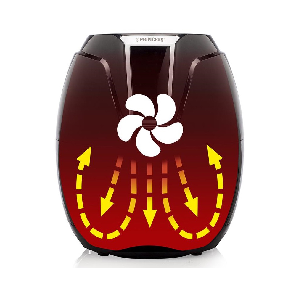 Air Fryer Princess 182021 Digital Aerofryer XL, 1400W, 3.5L, Black