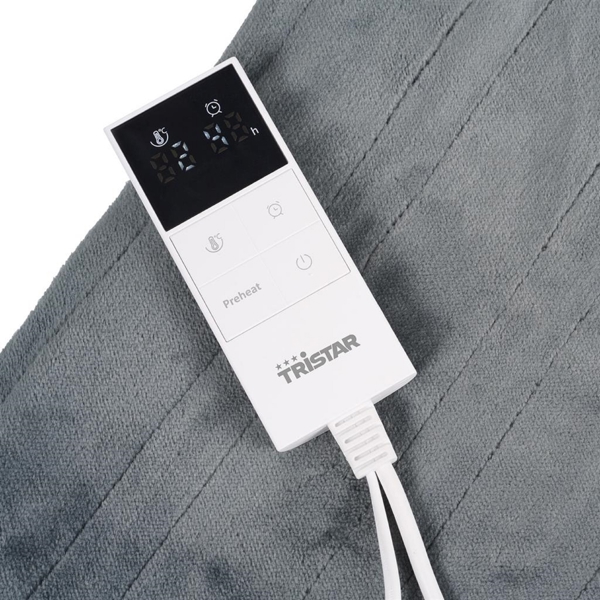 ელექტრო პლედი Tristar BW-4781, 80W, 180x120, Electric Blanket, Grey