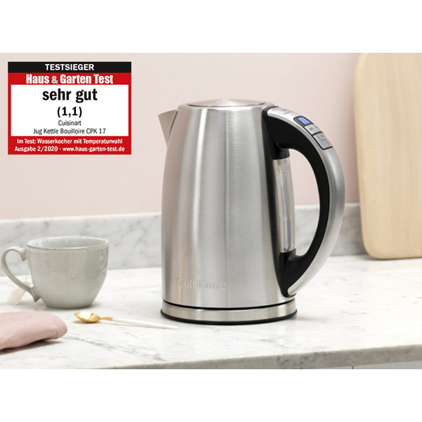 ელექტრო ჩაიდანი Cuisinart CPK18E, 2750W, 1.7L, Electric Kettle, Silver