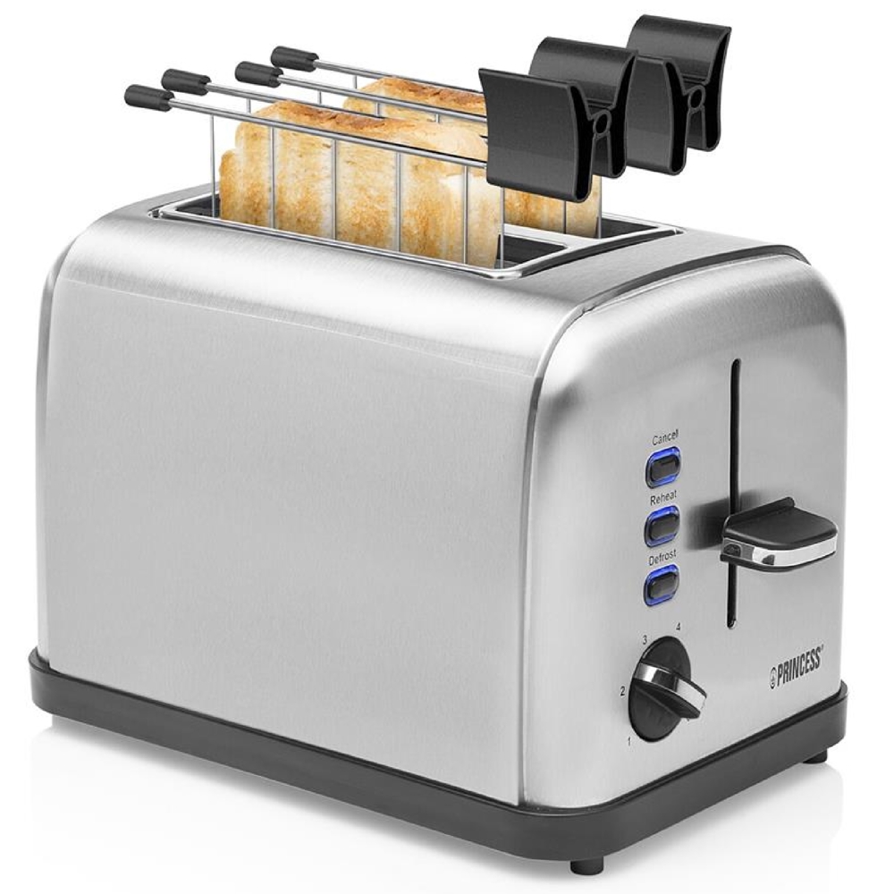 ტოსტერი Princess 142354, 950W, Toaster, Silver