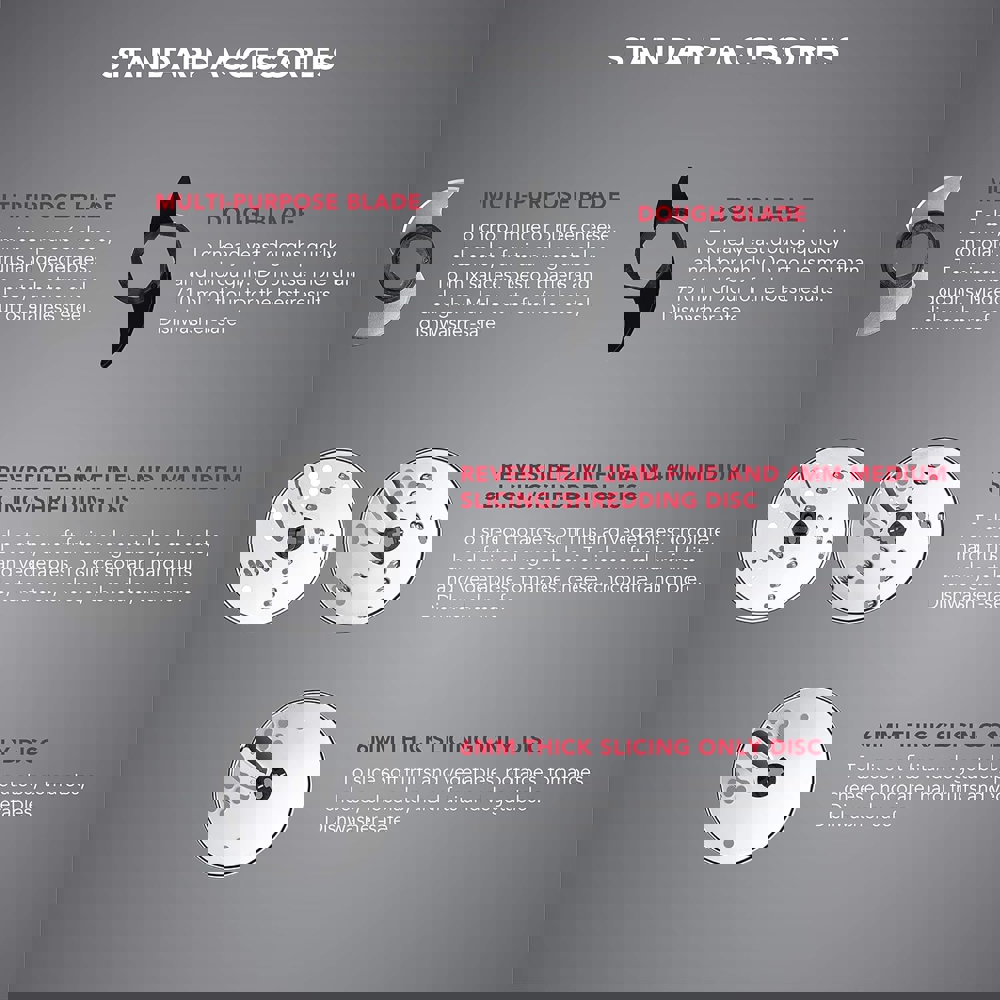 სამზარეულოს კომბაინი KitchenAid 5KFP0919BER, 250W, 1,7L, Food Processor, Red