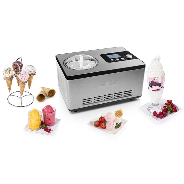 ნაყინის აპარატი Princess 282604, 180W, 2L, Ice Cream Maker, Silver