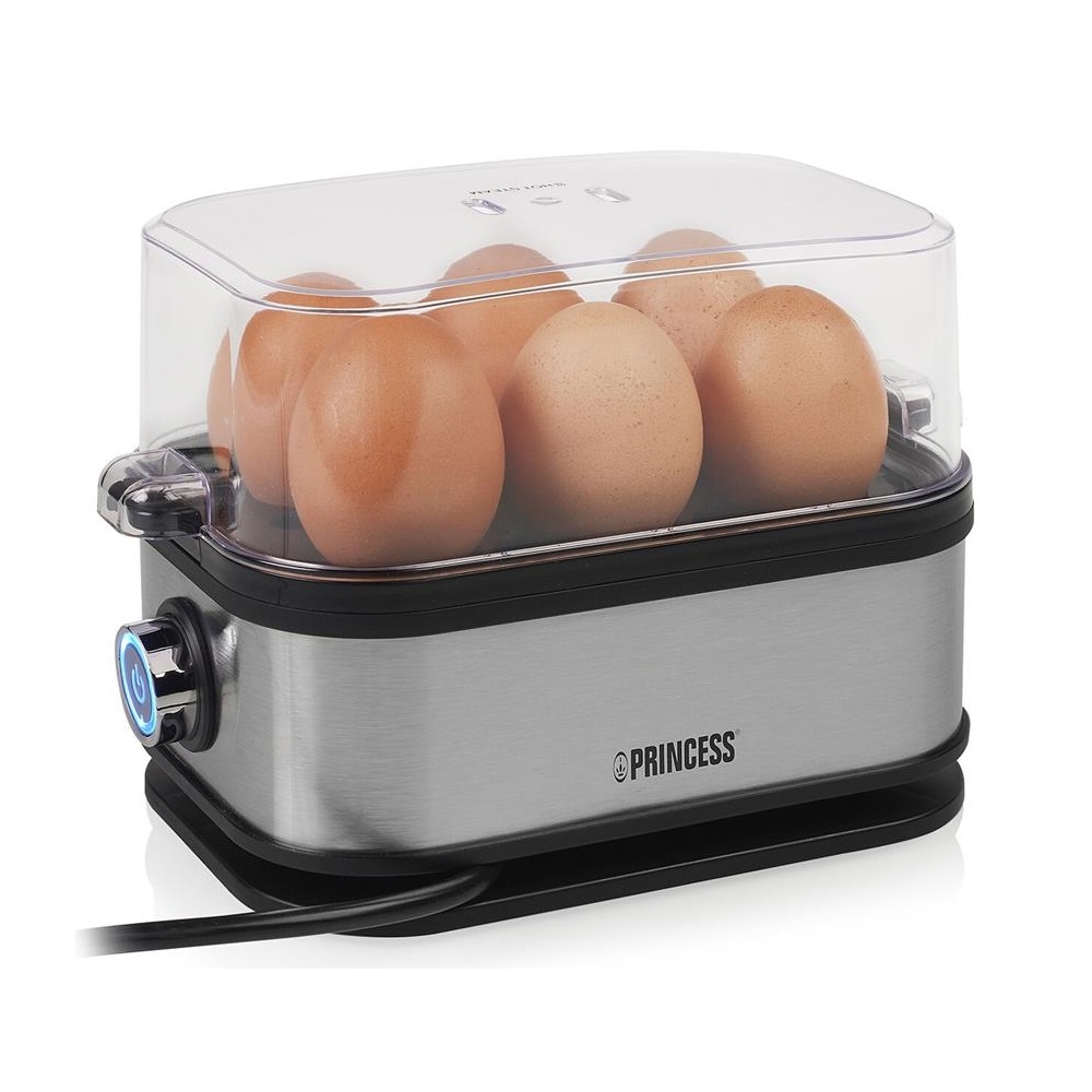 კვერცხის სახარში Princess 262046, 400W, Egg Boiler, Silver