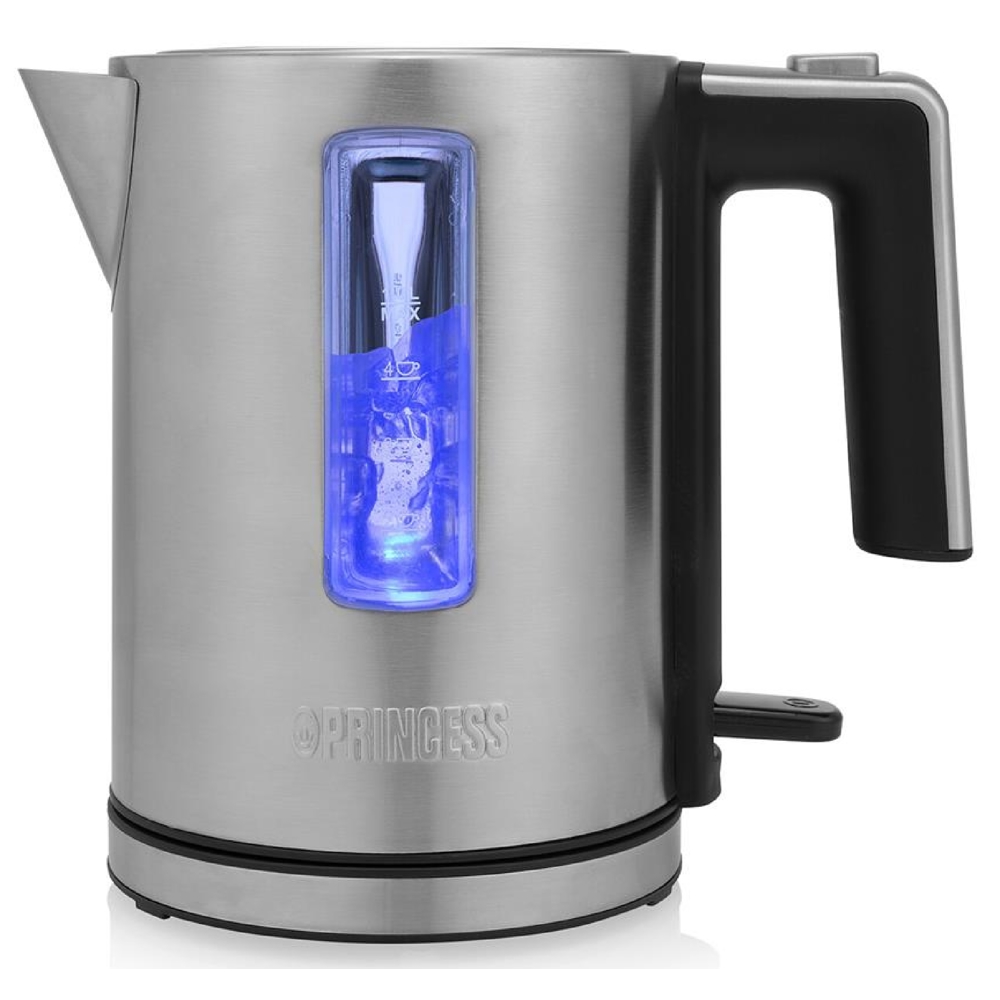 ელექტრო ჩაიდანი Princess 236045, 2200W, 1L, Electric Kettle, Silver
