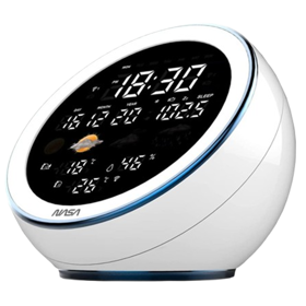 Weather Station and Bluetooth Speaker Nasa WSP1500, Bluetooth, White