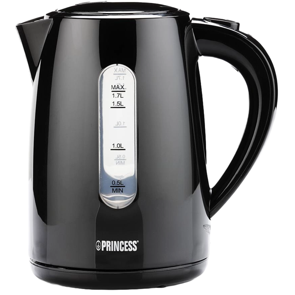 ელექტრო ჩაიდანი Princess 236017, 2200W, 1.7L, Electric Kettle, Black