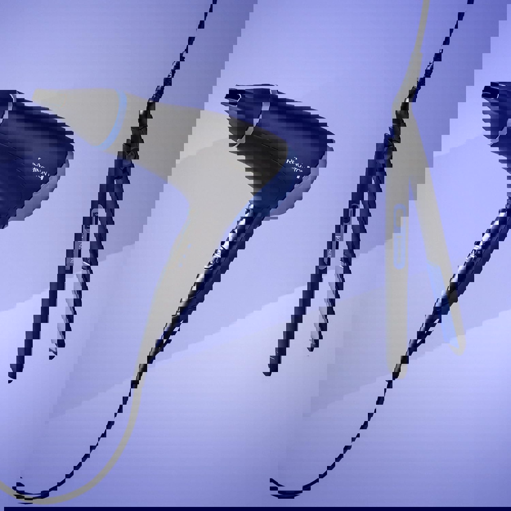 თმის საშრობი + თმის უთო Remington D3016GP, 2000W, Hair Dryer + Hair Straightener, Black/Purple