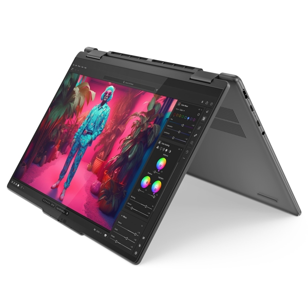 ნოუთბუქი Lenovo 83DK005TRK Yoga 7 2-in-1 14AHP9, 14", Ryzen 7-8840HS, 16GB, 1TB SSD, Integrated, W11H, Storm Grey