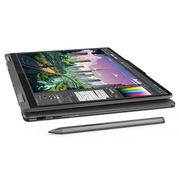ნოუთბუქი Lenovo 83DK005TRK Yoga 7 2-in-1 14AHP9, 14", Ryzen 7-8840HS, 16GB, 1TB SSD, Integrated, W11H, Storm Grey