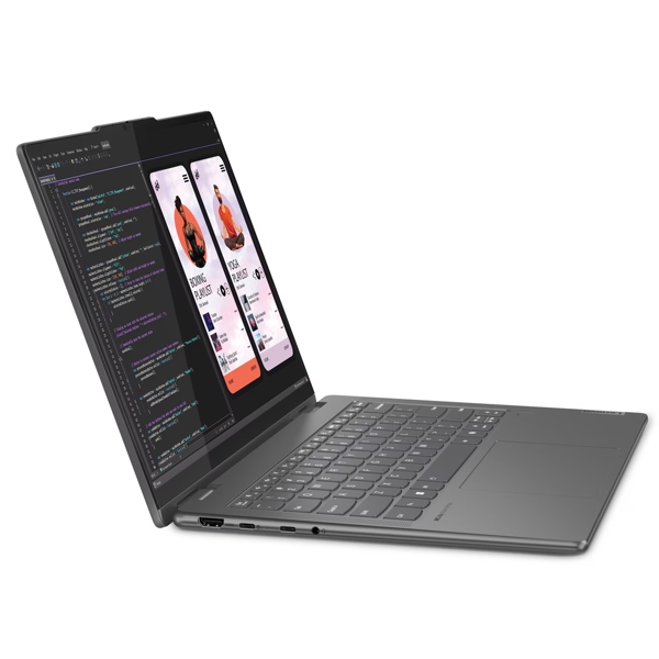ნოუთბუქი Lenovo 83DK005TRK Yoga 7 2-in-1 14AHP9, 14", Ryzen 7-8840HS, 16GB, 1TB SSD, Integrated, W11H, Storm Grey