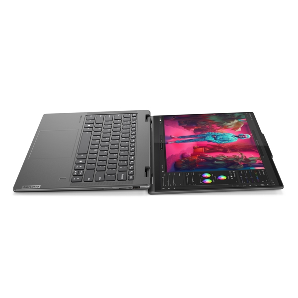 ნოუთბუქი Lenovo 83DK005TRK Yoga 7 2-in-1 14AHP9, 14", Ryzen 7-8840HS, 16GB, 1TB SSD, Integrated, W11H, Storm Grey
