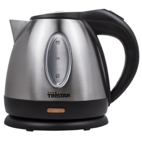 ელექტრო ჩაიდანი Tristar WK-1325, 850W, 1.2L, Electric Kettle, Black/Silver