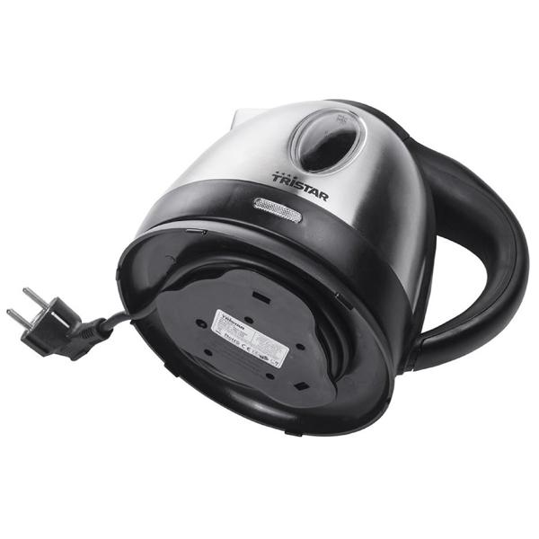 ელექტრო ჩაიდანი Tristar WK-1325, 850W, 1.2L, Electric Kettle, Black/Silver
