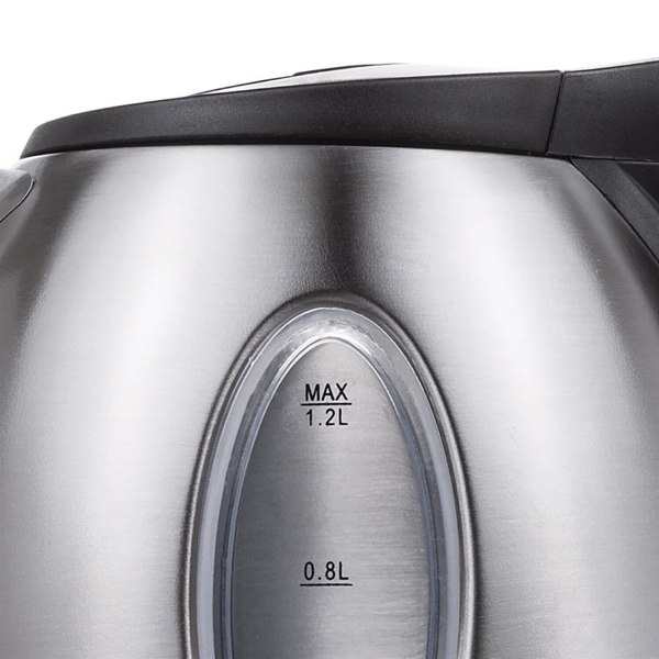 ელექტრო ჩაიდანი Tristar WK-1325, 850W, 1.2L, Electric Kettle, Black/Silver