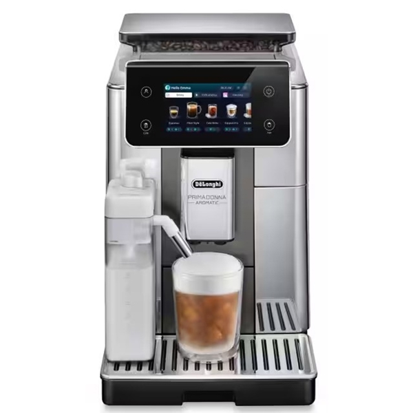 ყავის აპარატი DeLonghi ECAM630.75.TSM Primadonna, 1450W, 2.2L, Coffee Machine, Silver