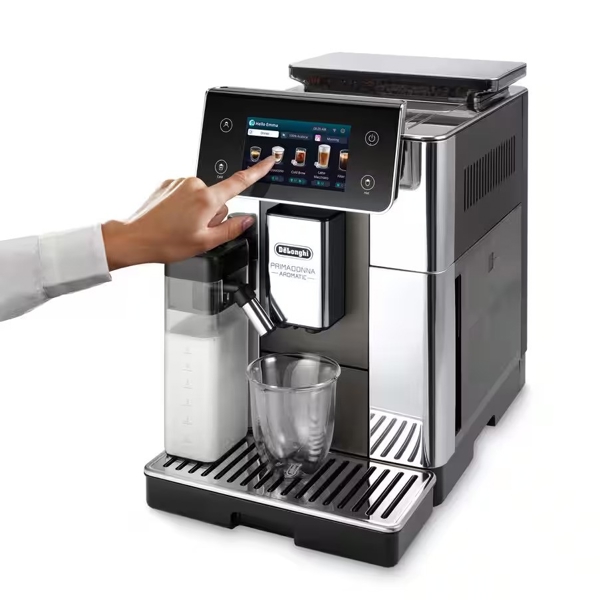 ყავის აპარატი DeLonghi ECAM630.75.TSM Primadonna, 1450W, 2.2L, Coffee Machine, Silver