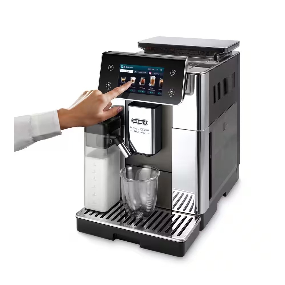 ყავის აპარატი DeLonghi ECAM630.75.TSM Primadonna, 1450W, 2.2L, Coffee Machine, Silver