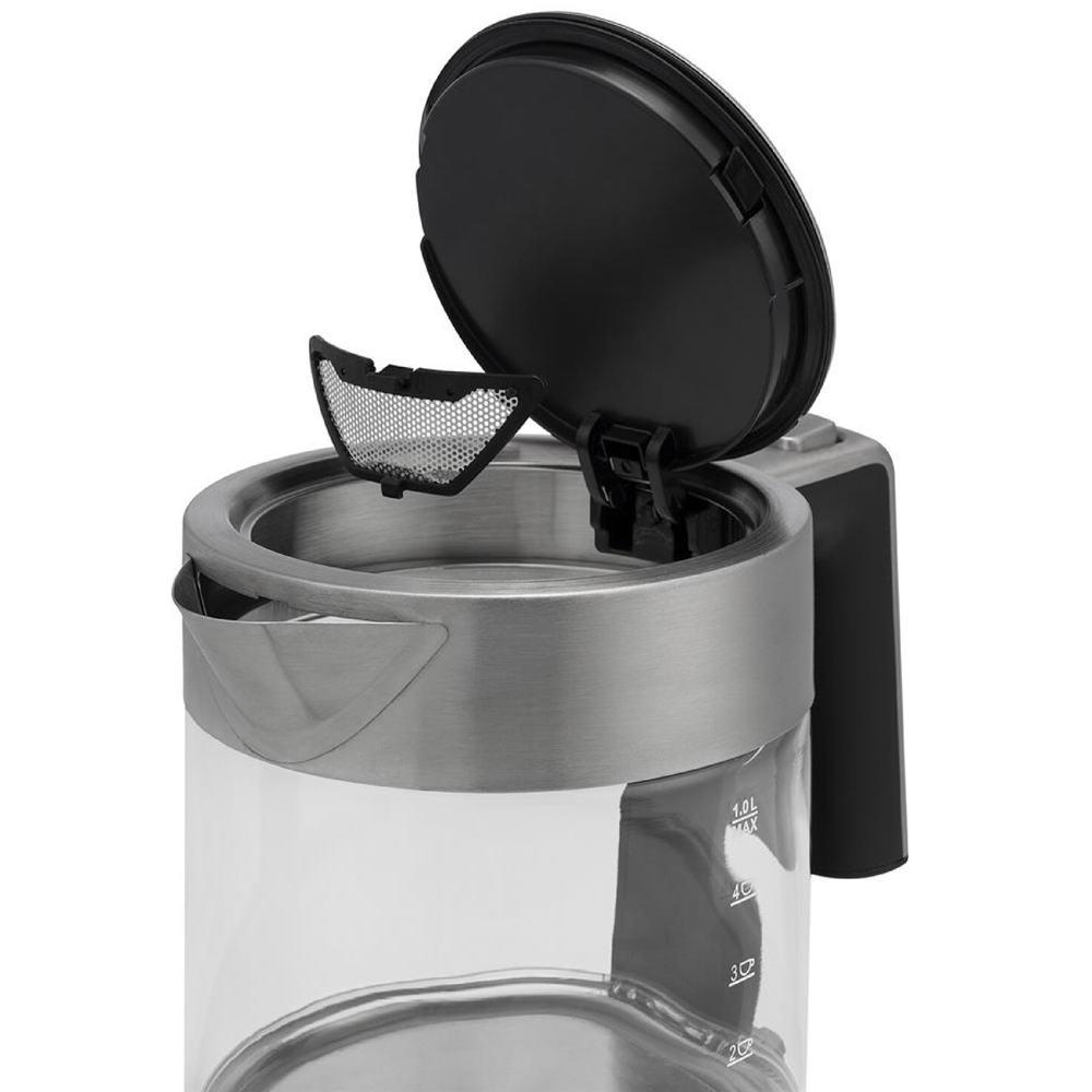 ელექტრო ჩაიდანი Princess 236040, 2200W, 1L, Electric Kettle, Silver