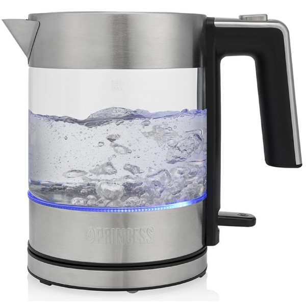 ელექტრო ჩაიდანი Princess 236040, 2200W, 1L, Electric Kettle, Silver