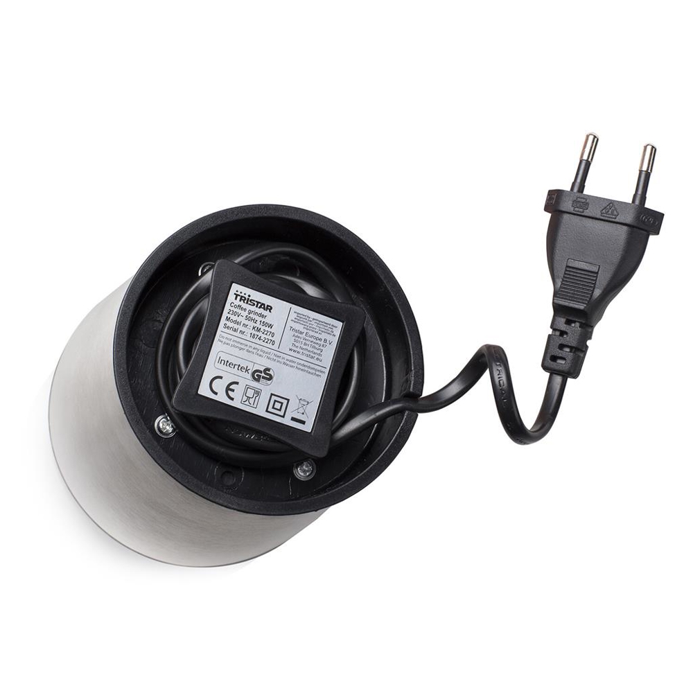 Electric Coffee Grinder Tristar KM-2270, 150W, Silver