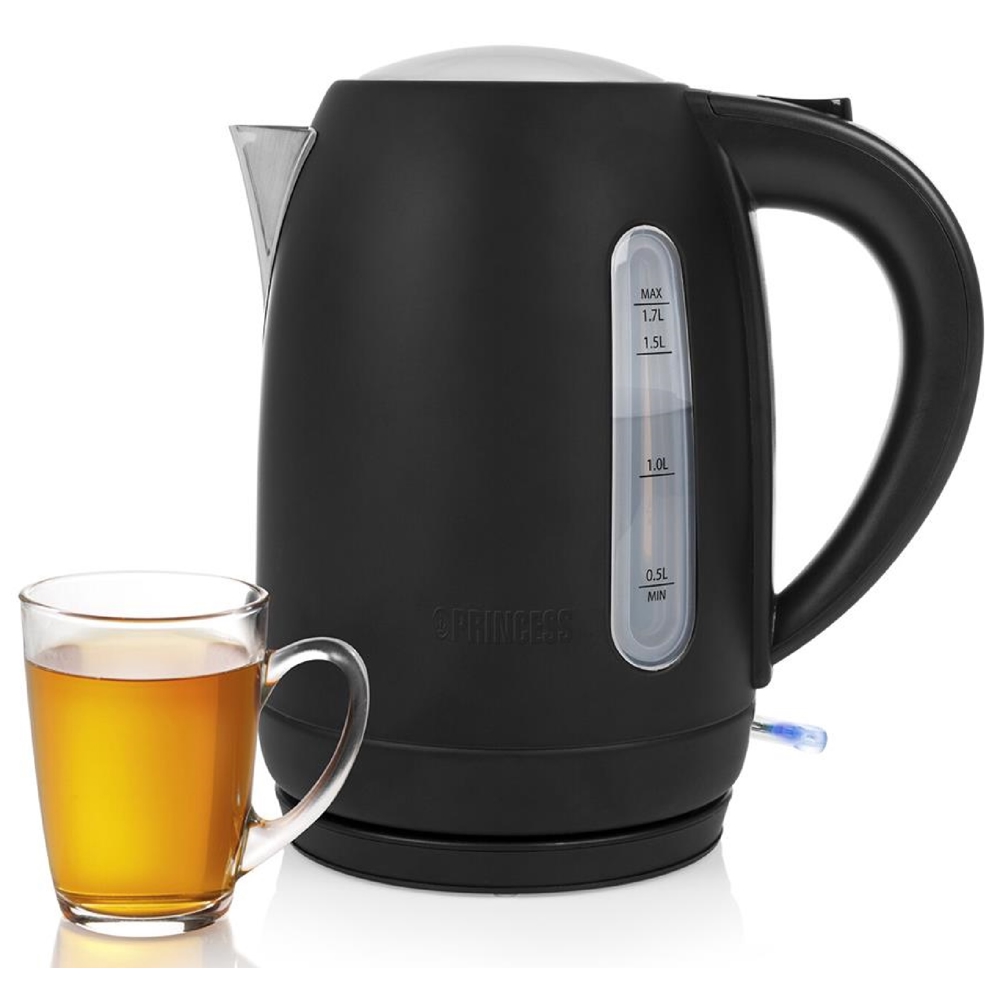 ელექტრო ჩაიდანი Princess 236032, 2200W, 1.7L, Electric Kettle, Black