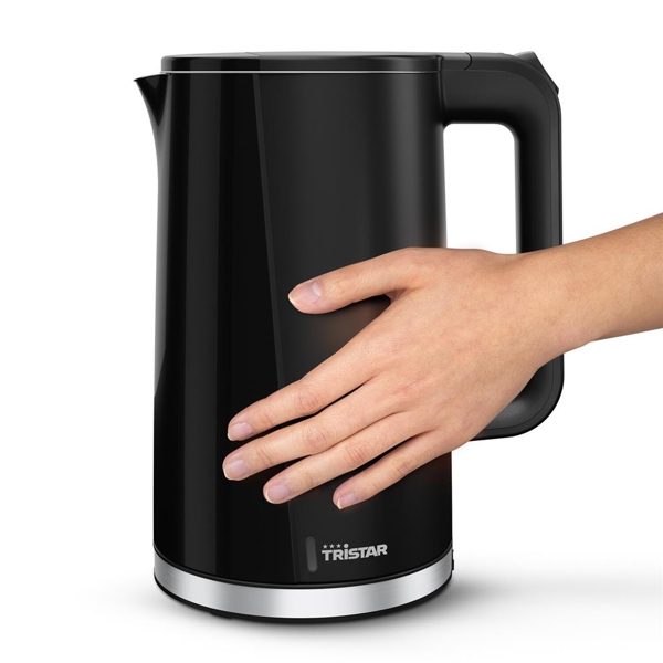 ელექტრო ჩაიდანი Tristar WK-3407, 2200W, 1.7L, Electric Kettle, Black