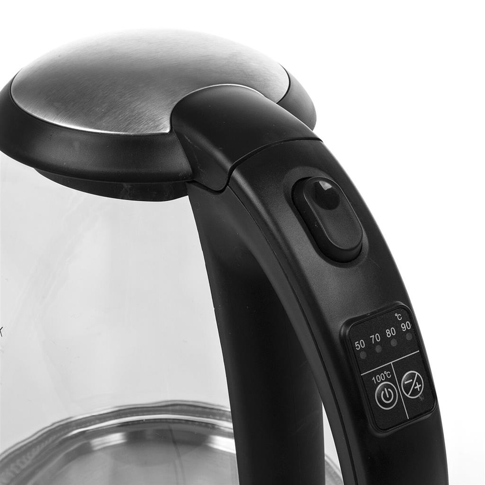 ელექტრო ჩაიდანი Princess 236048, 2200W, 1.7L, Electric Kettle, Black