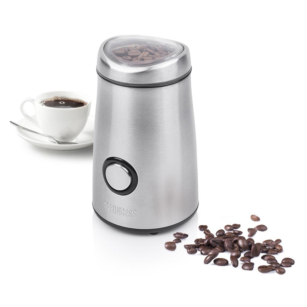 ყავის საფქვავი Princess 242196, 150W, Coffee Grinder, Silver