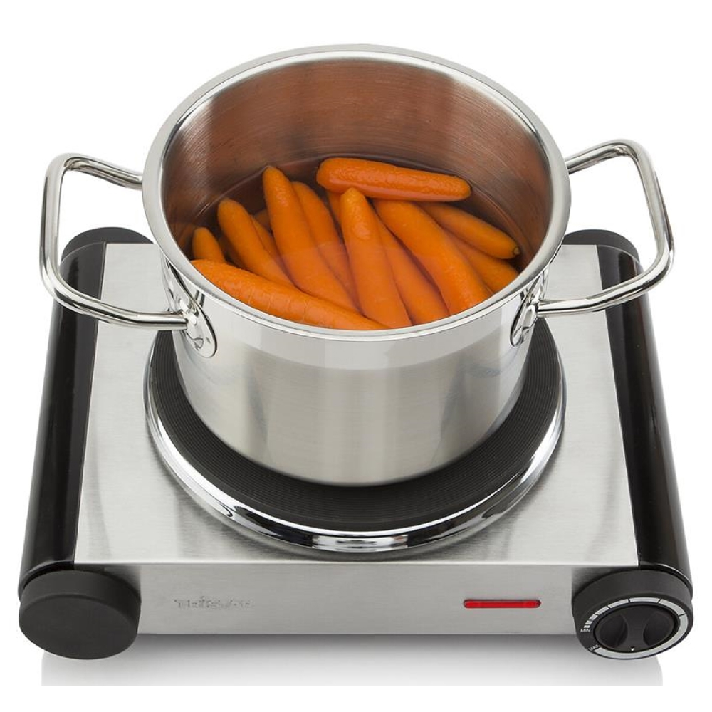 ელექტრო ქურა Tristar KP-6191, 1500W, Electric Hot Plate, Silver