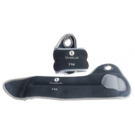 Wrist Weight Sveltus 966 POIGNET, 2Kg, 2Pcs, Black