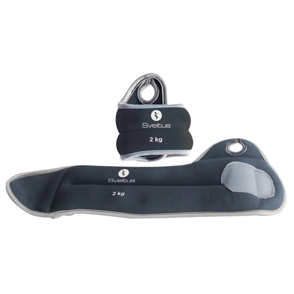 Wrist Weight Sveltus 966 POIGNET, 2Kg, 2Pcs, Black