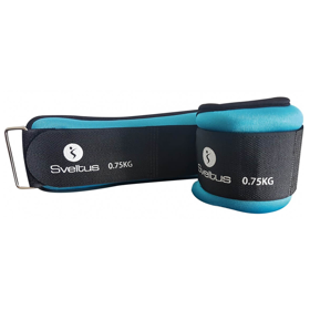Wrist Weight Sveltus 941, 0.75Kg, 2Pcs, Black/Light Blue
