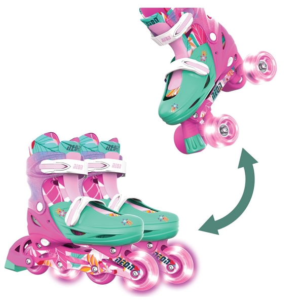როლიკები Neon NC48F4, 30-33, Roller Skates Combo, Floral