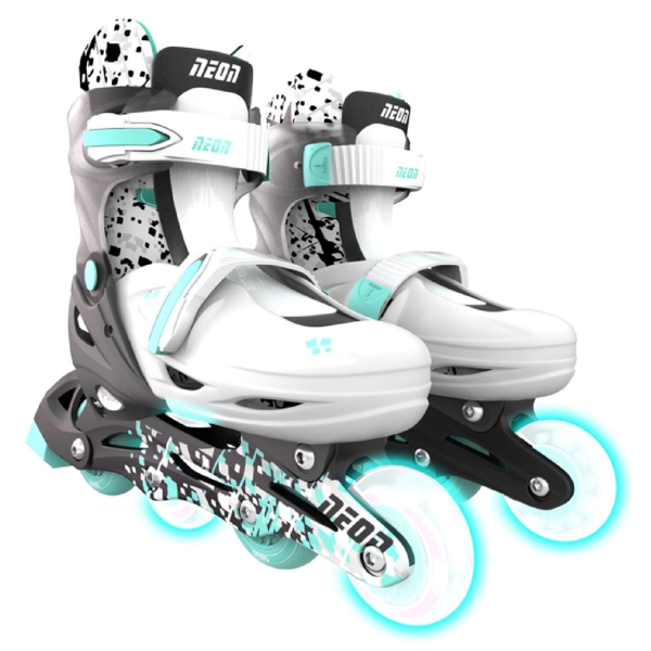 როლიკები Neon NT31E4, 34-37, Roller Skates Combo, Grey-teal