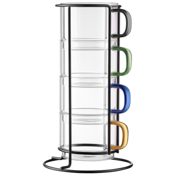 Cup Set Ardesto AR2635BS, 350ml, 4pcs, Transparent