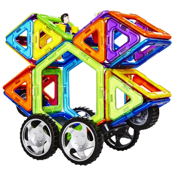 მაგნიტური კონსტრუქცია MagPlayer MPT-118, 118Pcs, Designer Magnetic Set Box