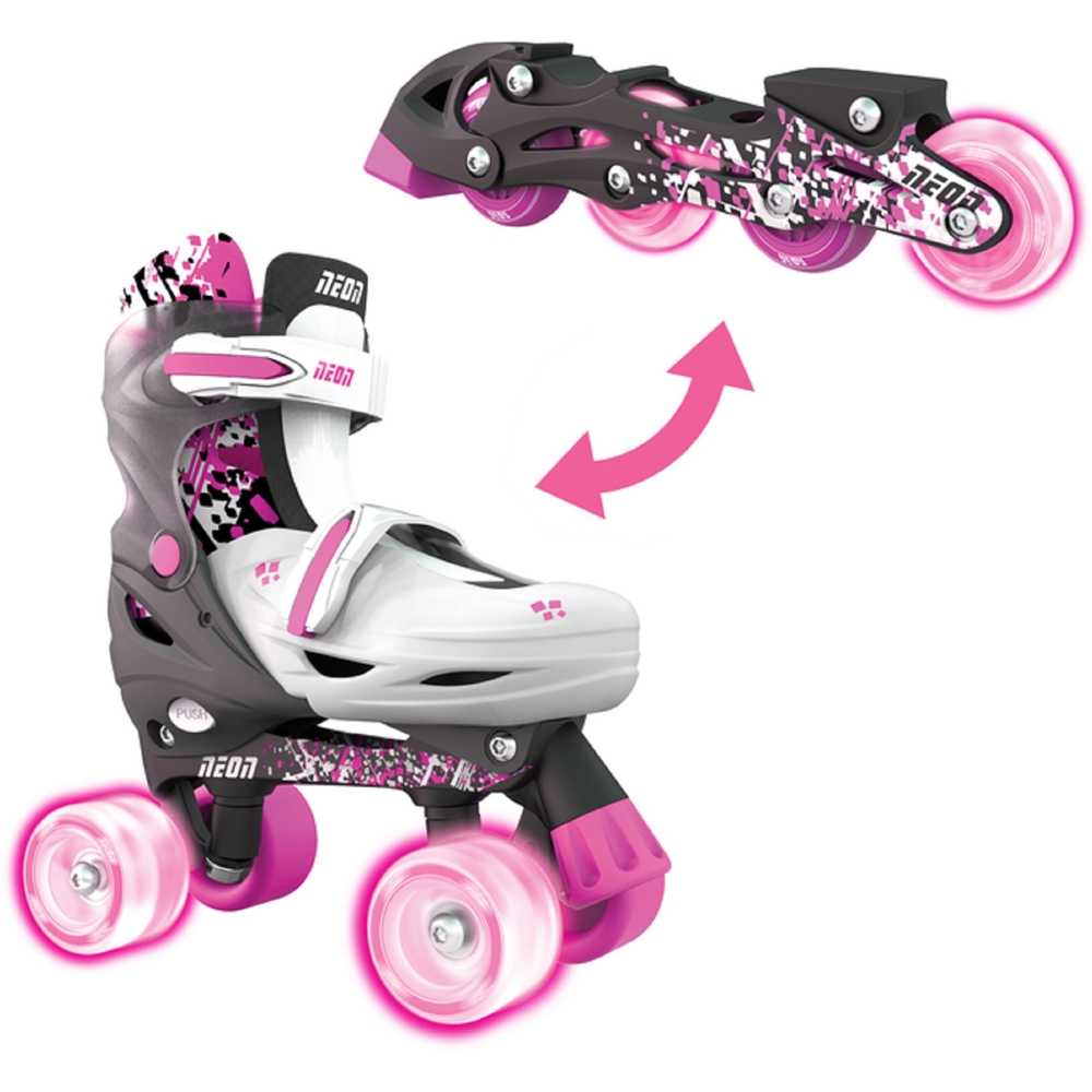 Roller Skates Combo Neon NT30P4, 30-33, Pink